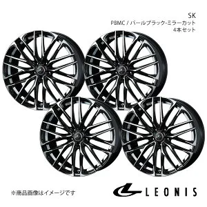 LEONIS/SK マークX 120系 FR ホイール 4本セット 0039052×4【16×6.5J5-114.3 INSET40 PBMC】