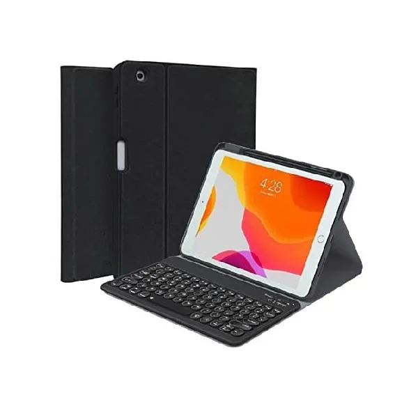 QYiiD Keyboard Case for iPad Pro 12.9-inch 2017/2015 (Old Model, 2nd ＆ 1st Generation), Bluetooth Magnetic Detachable Round Keys Keyboard wi_並行輸入