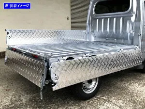 【 BRIGHTZ ハイゼットトラック S500P S510P アルミアオリインナーパネル 5PC 】 【 M－SID－MOL－170 】 S500 S510 S 500 510 ハイゼット トラック