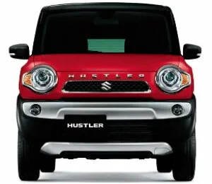 スズキ純正 ハスラー フロントエンブレム（HUSTLER） 99000-99097-H01 クロームメッキ 新型ハスラー非対応