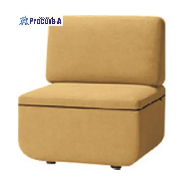 PLUS 33869)WF ソファ 1人掛背付 LS-WFS11S YL ■▼211-9666 LS-WFS11S YL 1台