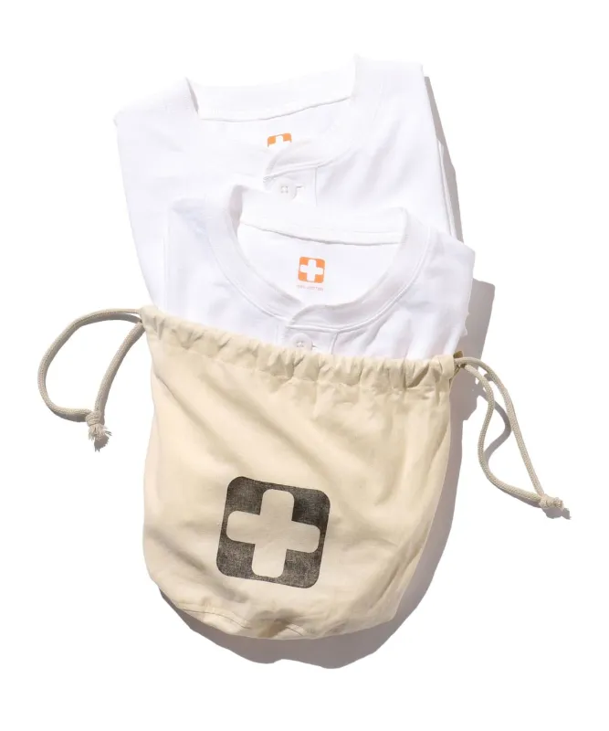 2 Pack Henley Tee Tシャツ・カットソー MEN WHITE XXL