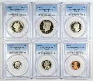 1979年 S 米国タイプ2 プルーフセット PCGS PR69 DCAM