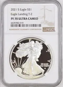 2021 Sプルーフ シルバーイーグル T2 NGC PF70 - クラシックブラウンラベル