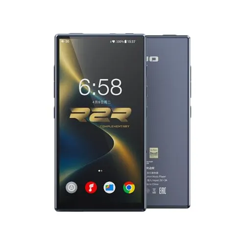 FiiO M33 R2R ポータブル HiFi 音楽プレーヤー Snapdragon 680 8GB RAM + 128GB ストレージ True R2R DAC XMOS XU316 USBオーディオ 1100mW バランス出力 AUTO EQ 5.5イ