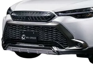 エムズスピード カローラクロス ZVG11 ZVG15 ZSG10 フロントハーフスポイラー つや消しブラック AES製 2931-1110 M'z SPEED CROSS LINE クロスライン