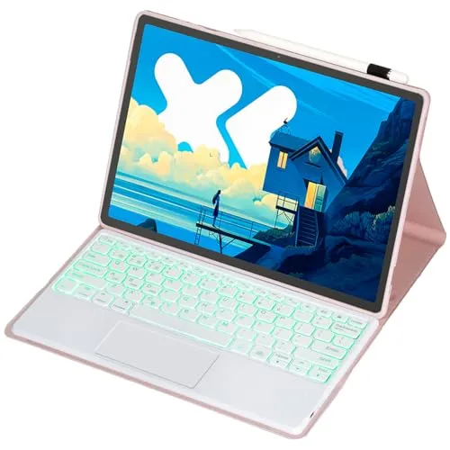 Keyboard Cover Case for Lenovo Idea Tab Pro (2025) TB373FU / TB375FC, Wireless Bluetooth Keyboard Folio Case | Backlit Keyboard