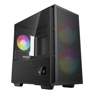 【25日は24時間限定クーポン配布】DEEPCOOL ディープクールミニタワー型PCケース CH360 DIGITAL microATX/デジタルディスプレイ/ブラック R-CH360-BKAPE3D-G-1(2654311)代引不可 送料無料