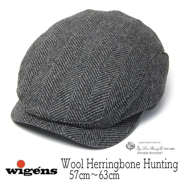 耳当て付きウールハンチング WIGENS ヴィーゲン Ivy Contemporary Cap メンズ ロロピアーナ 撥水 秋冬 防寒大きいサイズ