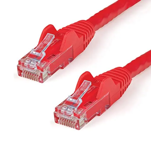 StarTech.com 9 ft Red Cat6 / Cat 6 Snagless Ethernet Patch Cable 9ft - Patch cable - RJ-45 (M) to RJ-45 (M) - 9 ft - UTP - CAT 6