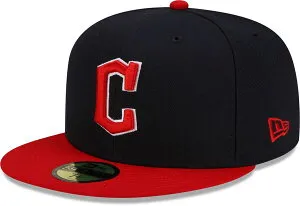 ニューエラ メンズ アクセサリー 帽子 New Era Men's Cleveland Guardians Navy 59Fifty Authenticollection Home Fitted Hat NoColor ネイビー
