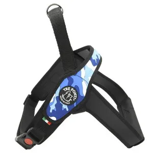 [エントリーでポイント最大10倍/スタンプラリー]ハーネス 犬 胴輪 LTP202 Primo CAMOUFLAGE L ハーネス 犬 胴輪 散歩 リーシュ リード 海外 イタリア トレポンティ TREPONTI カモフラ ブルーカモ パープ
