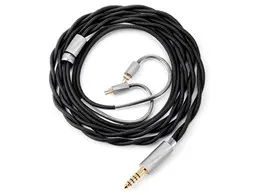 RHYMING DUST 4.4mmバランス(5極)⇔2ピン [ブラック 1.2m]