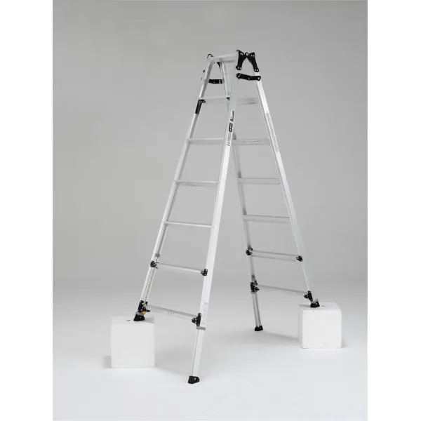 ALINCO (アルインコ) 伸縮脚付はしご兼用脚立 7尺 PRW-210FX 伸縮脚立 はしご