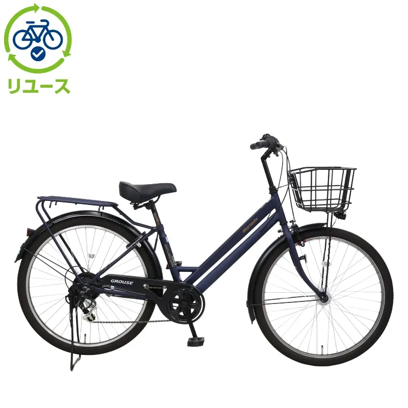 丸石[MARUISHI] 【リユース】グラウス「FATP266RZ」26インチ 2025年モデル シティサイクル ママチャリ 自転車 シティサイクル