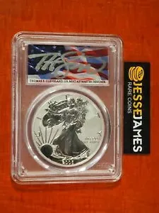 2006 P リバース プルーフ シルバー イーグル PCGS PR70 クリーブランド サイン入りフラッグ ラベル ポップ 16