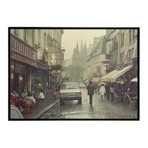 コンセプトアート ヨーロッパ レトロシャビー ポスター ロンドン パリ 街並み 海外 シティ 車 ビル お店 用紙とサイズが選べる インテリア おしゃれ オシャレ アート モダン a0 a1 a2 a3 a4 b0 b1 b