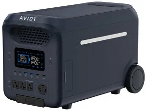 AVIOT ポータブル電源 2560Wh AC出力コンセント4口 USB-C出力搭載 ネイビー PS-F3000 AVIOT POWER PIECE PS-F3000 [PSF3000]
