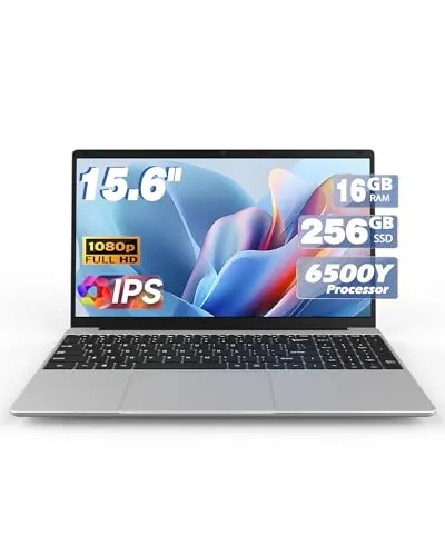 XYPLOXZ ノートパソコン コンピュータ 15.6インチ IPS 1080P スクリーン 6500Y プロセッサー 3.4Ghz (Beat n5095) 16GB RAM 256GB SSD 指紋認識バックライト付きキーボード WiFi USB C(