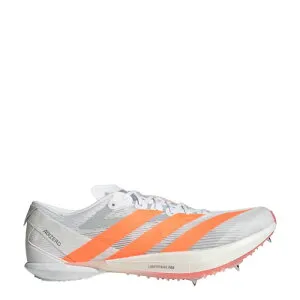 アディダス (adidas) 陸上 スパイクシューズ アディゼロ アンビション メンズ 中距離 (26ss) ホワイトxオレンジ 25.5-27.0cm JQ5930【ADJSPK】