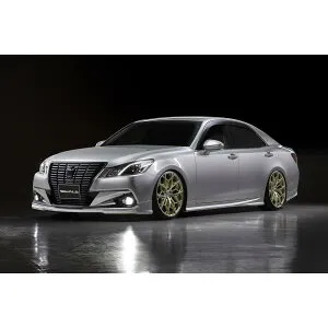 【WALD-SportsLine】 クラウン GRS210 H24.12~H27.9 エアロ 3点キット 「F+S+R」 スポイラー エアロ ハーフ クラウンロイヤル トヨタ