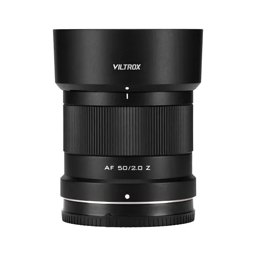 VILTROX AF 50mm F2 Z ニコン Zマウントに対応 Z 50mm f/2 フルサイズ 小型＆軽量 大口径f/2.0 Nikon Z6 III Z7 II Z8 Z9 Zf Z50 II Z5などミラーレス Zマウント用 交換レンズ