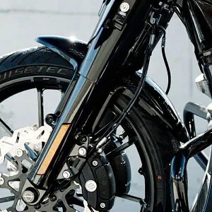 Cult Werk Custom V2 21インチ・フロントフェンダー (グロスブラック) ツーリング