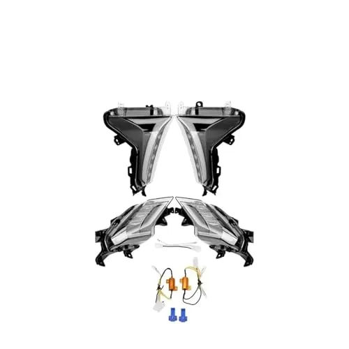 ヘッドランプ に適合する TMAX 530用 に適合する TMAX530用 に適合する T-MAX 530 2017-2019 SX DX LEDターンシグナルライトインジケーターフロントリアブレーキライトE32防水付き ヘッドライト(Clear Comp