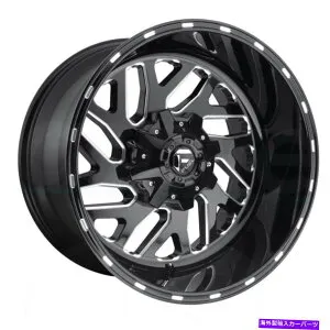 ホイール 4本セット 20x9 Fuel D581 Triton 8x6.5/8x165.1 1 Gloss Black Milled Wheels Rimsセット（4）125。 20x9 Fuel D581 Triton 8x6.5/8x165.1 1 Gloss Black Milled Wheels Rims Set(4) 125.【並行輸入品】