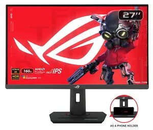 ASUS｜エイスース ゲーミング液晶ディスプレイ(27型/Fast IPS/4K UHD 3840x2160/160Hz/1ms/HDR400/HDMI2.1/DP1.4/USB Type-C/VESA/3年保証)(ブラック) ROG Strix XG27UCS