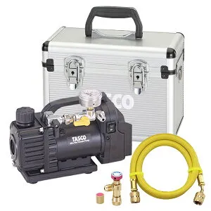 【4/27 9:59まで！P3倍】TASCO イチネンタスコ デュアル型ウルトラミニ真空ポンプ 5点セット TA150ZM-1/TA142MK/TA132AF-3/TA166ZA/TA150CS-21