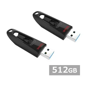 【マラソン中 P5倍】 【2セット】 サンディスク USBメモリ SDCZ48-512G-G46 Ultra USB 3.0 Flash Drive 512GB Sandisk USB3.0 USBメモリー メモリスティック 外出 パソコン PC 持ち運び 並行輸入品
