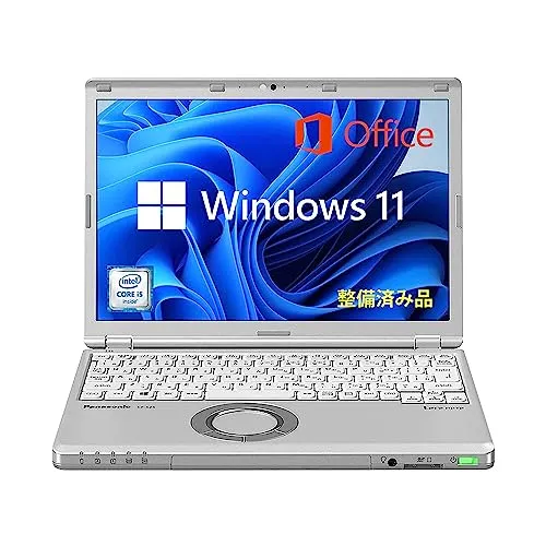 【整備済み品】Panasonic Let's Note CF-SZ6 ノートパソコン Windows11 Office2024搭載 12.1型フルHD/ Core i5-7200U/メモリ 8GB/SSD 128GB/DVD-MULTI/WIFI/USB