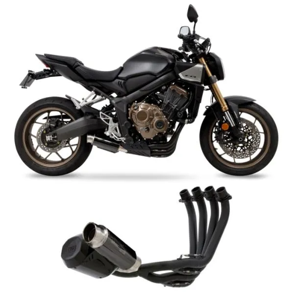 モリワキ 01810-L81Z5-B0 (HONDA: CBR650R/CB650R '19-22/23/24-) FullExhaust CROSS SHORT ZERO BLACK BP-χ 政府認証 ホンダ フルエキゾースト マフラー ゼロ