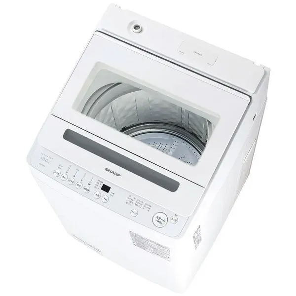 SHARP ES-GV10K-W ホワイト系 [全自動洗濯機 (洗濯10.0kg)]