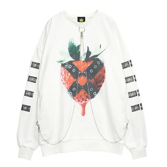 [マルイ]LISTEN FLAVOR 苺の束縛 チェーンプルオーバー【WHITE】/LISTEN FLAVOR（LISTEN FLAVOR） ホワイト