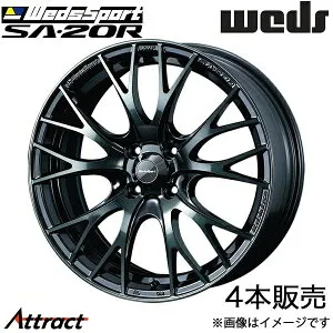 ウェッズスポーツ SA20R クロスビー MN71S 16インチ アルミホイール 4本 ウォースブラッククリア 0072719 WEDS WedsSport SA20R