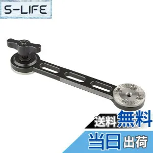 【送料無料】CAMVATE カメラ延長アーム ロゼット延長アダプター ハンドグリップエクステンションアーム 拡張 角度調整可能 FS7/A7s/A7RII/A7s2/A7sIIカメラに適用(黒い蝶ナット）