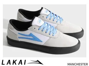 国内正規品 Lakai MANCHESTER WHITE BLACK SKY マンチェスター ホワイト ブラック スカイ ラカイ スケート SKATE スニーカー XLKカップソール DELUXLITEインソール