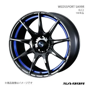 SA99R インプレッサWRX STI GRB・GRF・GVB・GVF(4ポットキャリパー) アルミホイール1本単品 0073923【18×8.5J 5-114.3 INSET50 BLC2】