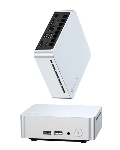 Getorli ミニpc Ryzen 5 3550H搭載 mini pc 最大3.7GHz 4コア8スレッド【性能はN100/N150を上回ります】 WiFi6/Bluetooth5.3対応 3画面出力対応 デュアルHDMI Type-C/USB3.2 有