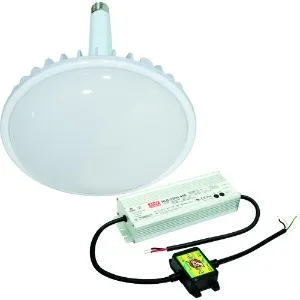 高天井用LED器具 ハイディスク300W 口金式 高効率タイプ 水銀灯1000W相当 昼白色 直流電源装置外付け型 ワイドタイプ 口金E39 乳白 L300V2-E39-HMW-50K