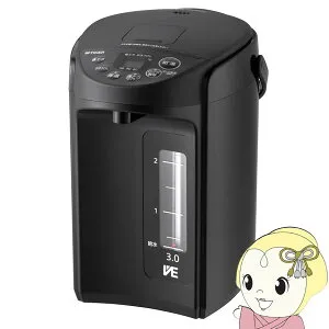 【4/25限定クーポン発行】VE電気まほうびん TIGER タイガー 3.0L クールブラック とく子さん PIQ-G300-KC【/srm】