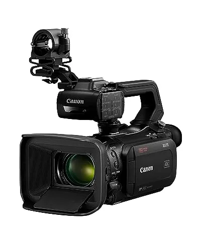 Canon キヤノン XA75 Pro ビデオカメラ 1インチ 4K UHD CMOSセンサー デュアルピクセル CMOS AF 光学15倍 600倍 デジタルズーム 手ぶれ補正機能 3G-SDI HDMI USBライブストリーミング タイムスタンプオンス