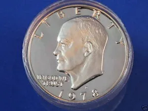 1978-S クラッド ジェムプルーフ アイゼンハワー ドル コイン 20 枚ロール