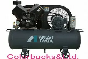 【TFP15CF-10 M5/M6】（旧TFP15C-10M）ANEST IWATA アネスト岩田最新エアーコンプレッサー TFP-15-CF-10 M5/M6 COMGシリーズ タンクマウントタイプオイルフリー 三相200V仕様 2馬力アネスト岩田※参考画