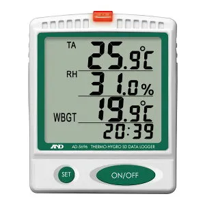 エー・アンド・デイ A&D 測定機器 熱中対策用品 温湿度SDデータレコーダー AD-5696