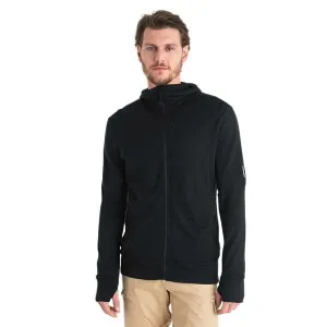 アイスブレーカー メリノ 260 クアンタム IV フル ジップ フーディ （ Black ） | ICEBREAKER Merino 260 Quantum IV full zip sweatshirt [t]