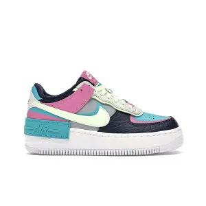 Nike ナイキ レディース スニーカー 【Nike Air Force 1 Low Shadow Barely Volt Oracle Aqua (Women's)】 サイズ US_W_10.5 Light Smoke Grey/Barely Volt-Oracle Aqua