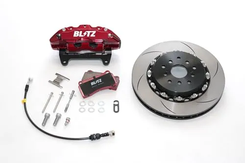 BLITZ(ブリッツ) BIG CALIPER KIT II for STREET フロント 86/GR86/BRZ ZN6/ZC6/ZN8/ZD8 アルミ鍛造製4POTブレーキキャリパー・φ330ローターセット ストリートブレーキパッド 86113